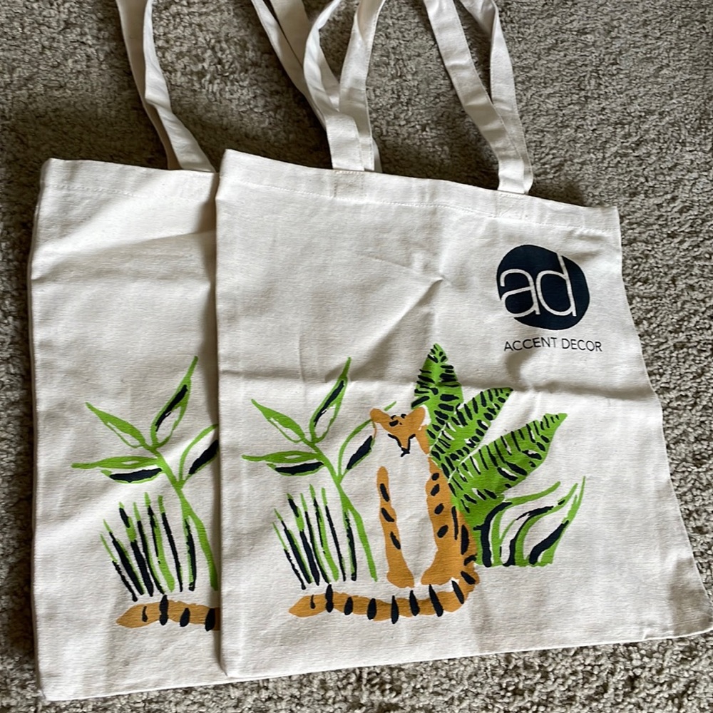 2 Bookbag/Shopping Totes